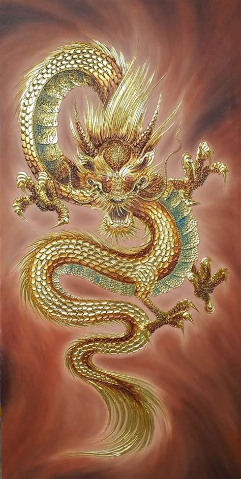 Dragon Canvas Art - Thailand Paintings For Sale Online ...