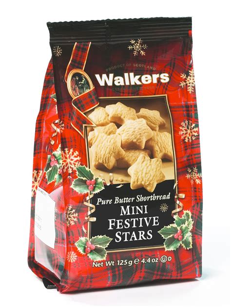 Walkers Shortbread Mini Festive Stars Shortbread Cookies 44 Ounce Bag