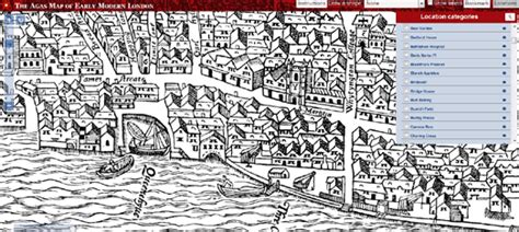 Maps Mania The Interactive 16th Century Map Of London