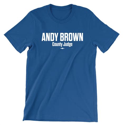 Andy Brown Unisex Royal Blue Tee Andy Brown Webstore