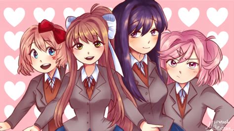 Found Fanart Doki Doki Literature Club Colored Rddlc