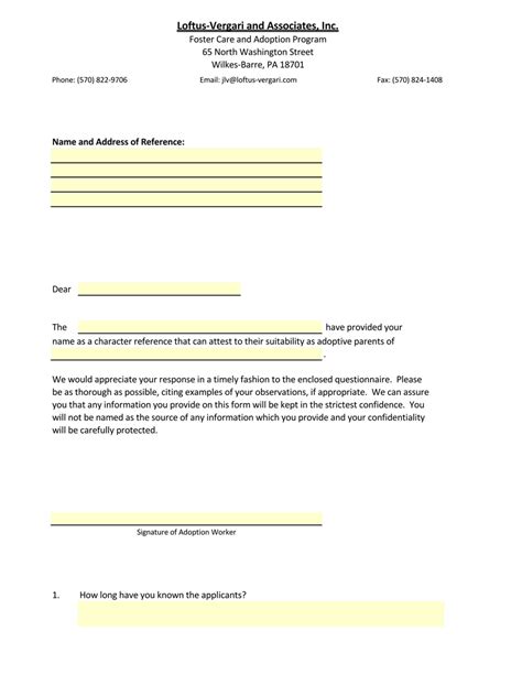 22 Adoption Reference Letter Samples How To Write Tips