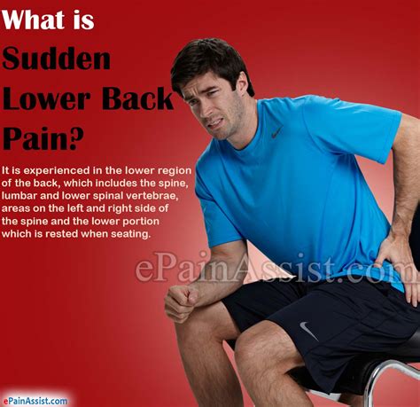 What Can Cause A Sudden Lower Back Pain