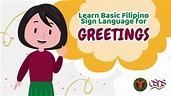 Basic Filipino Sign Language: Greetings - YouTube