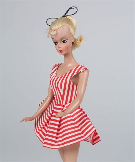 Original Large Bild Lilli Outfit 1164 Red Stripe Beach Dress W Shorts
