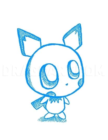 How To Draw Chibi Pichu Step By Step Drawing Guide By