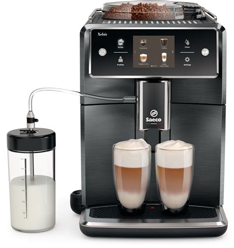 Philips Saeco Sm768404 Xelsis Titanium Metal Front Coffee Machine