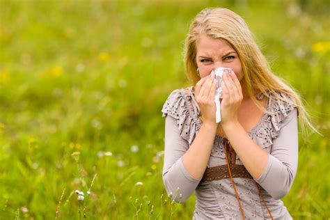 Woman With A Hay Fever Free Stock Photo Public Domain Pictures