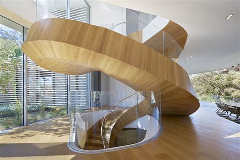 Tree Top Residence Features A Giant Spiral Staircase