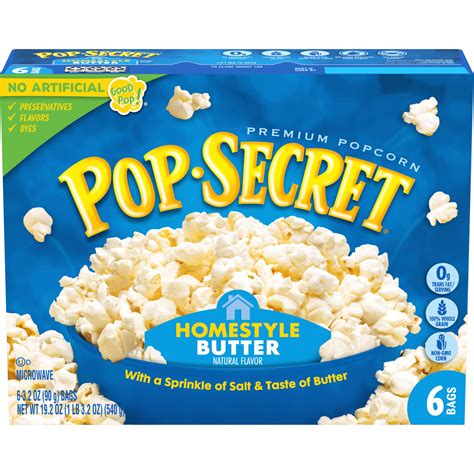 Pop Secret Microwave Popcorn Homestyle Butter Flavor 32 Oz Sharing
