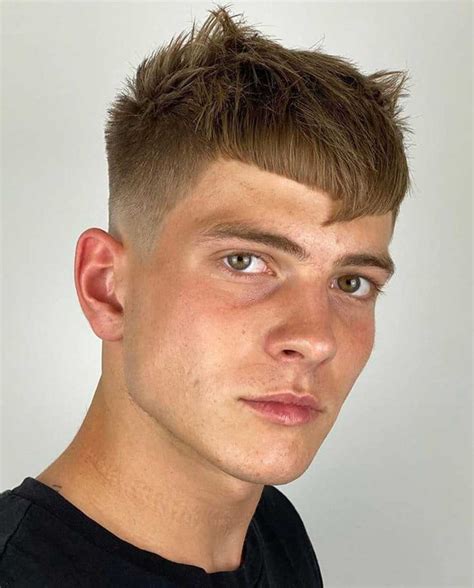 Short Back And Sides Messy Fringe Stylish Fringe Haircuts For Men