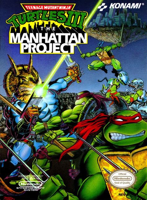 Teenage Mutant Ninja Turtles Iii The Manhattan Project 1992 Nes