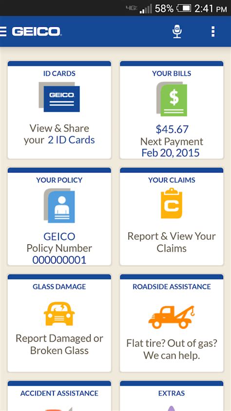 Check spelling or type a new query. GEICO Mobile - screenshot