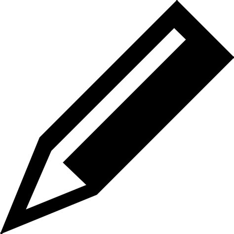 Pencil Tool In Diagonal Vector Svg Icon Svg Repo