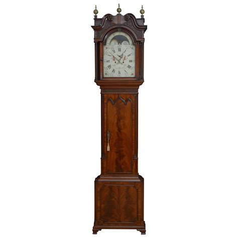 Georgian Oak Cased Thirty Hour Longcase Clock By Thomas Baker Sevenoaks For Sale At 1stdibs