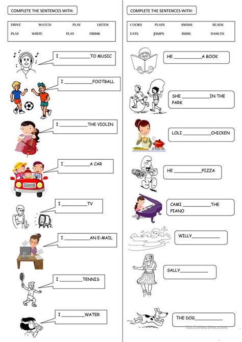 Present Simple For Beginners English Esl Worksheets English