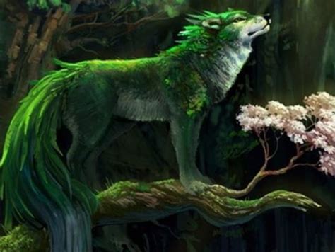 Take A Look At These Spectacular Elemental Wolves Mythical Creatures Creature Artwork