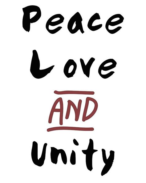 Love Peace And Unity Photographic Print By Deificusart Typography