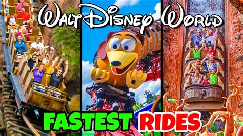 Top 10 Fastest Rides At Walt Disney World Youtube