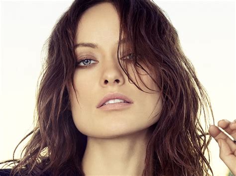 Celebrity Actress Women Face Olivia Wilde White Background Hd Wallpaper Rare Gallery