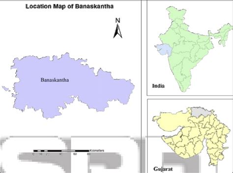 Location Map Of Banaskantha Iii Methodology Download Scientific Diagram