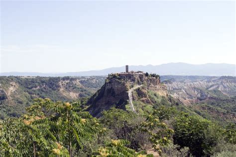 Civita Di Bagnoregio A Small Italian Hill Town In The Province Of