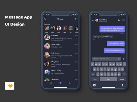 Message App Ui Design Uplabs