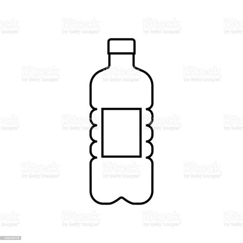 Ilustración De Icono De La Botella De Agua Ilustración Aislada Vector