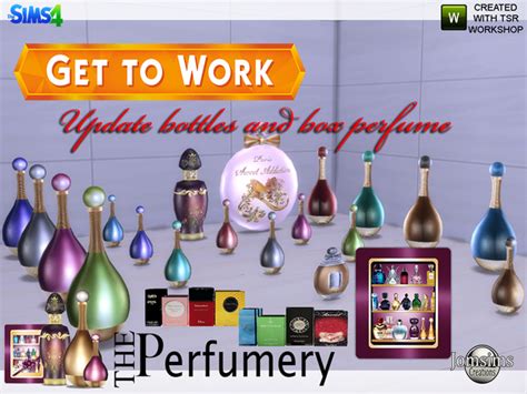 Perfumery Gtw Bottles And Box Updates By Jomsims At Tsr Sims 4 Updates