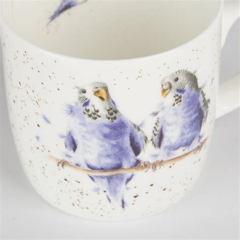 Royal Worcester Wrendale Designs Date Night Budgie Mug Peters Of