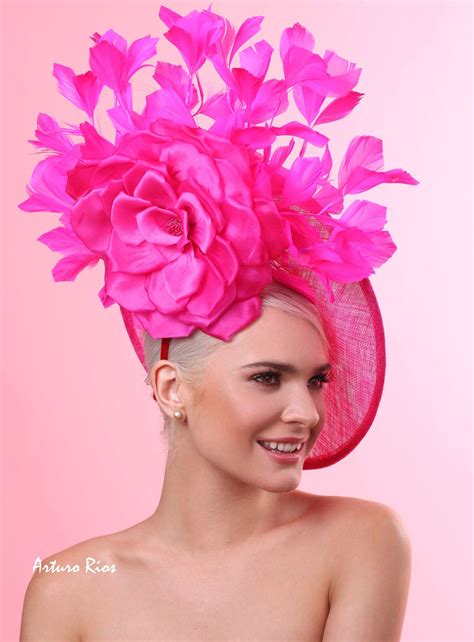 Fuchsia Fascinator Hot Pink Derby Hat Derby Fascinator Derby