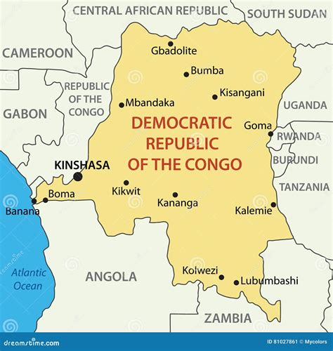 Congo Political Map Vector Eps Maps Eps Illustrator Map Vector Maps