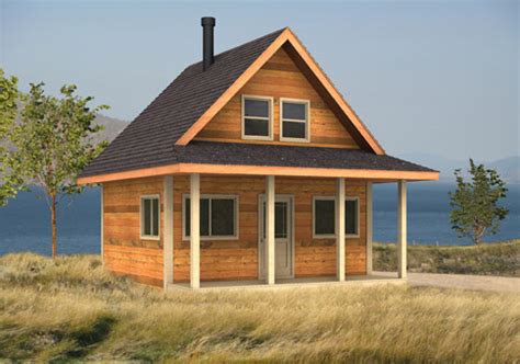 The technology of construction of a modern wooden house. Puffin Custom Cabins Garages | Post and Beam Homes | Cedar House Plans.