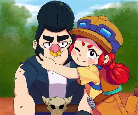 54 Best Photos Brawl Stars Carl X Jessie Leon X Jessi