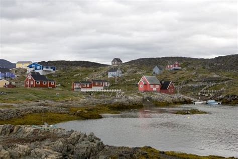 View Of An Seaside Fishing Community Itilleq Greenland Kingdom Of