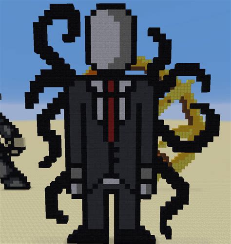 Slender Man Minecraft Pixel Art By Zeldagod4 On Deviantart