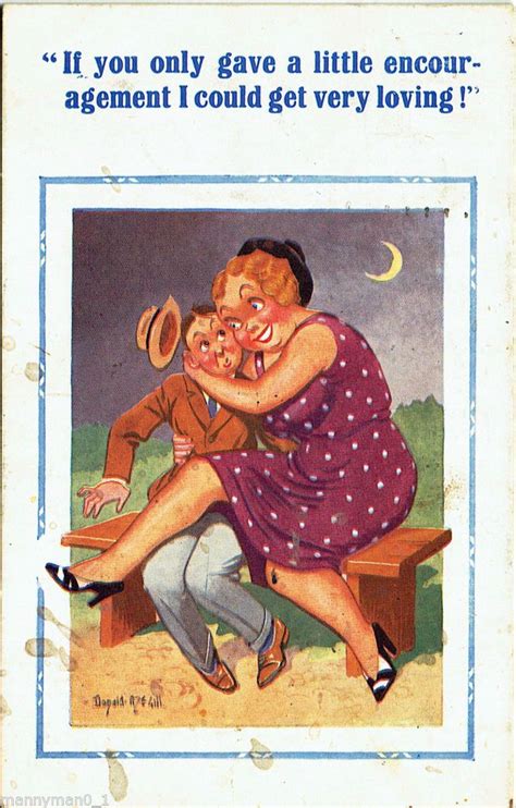 1957 Ascher Constance Donald Mcgill Funny Postcards Cartoon Jokes Funny Comics