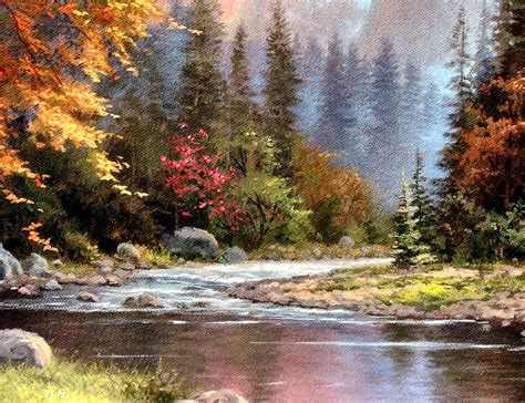 The Mountains Declare His Glory By Thomas Kinkade 20x24 Gallery Proof G