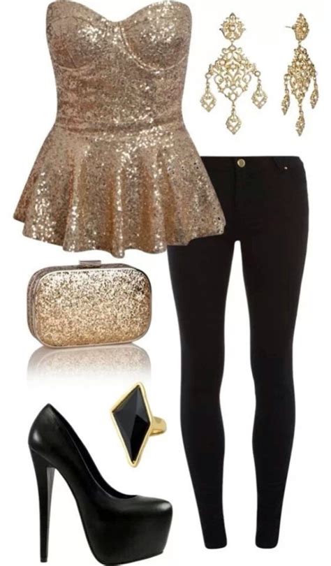 outstanding polyvore combos with peplum tops