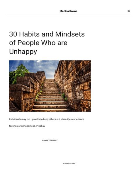 30 Habits And Mindsets Of People Who Are Unhappy2 Pdf Feeling