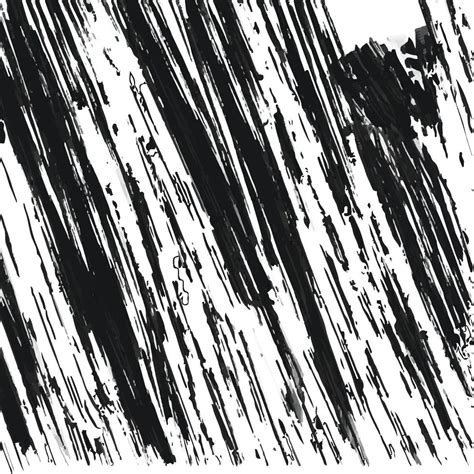 Brush Strokes Vector Seamless Pattern Black Paint Freehand Scribbles