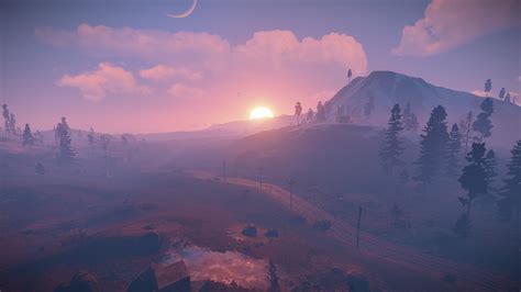 5k Gaming Wallpapers ~ Rust Game Steam Forest Sun Landscape Desktop