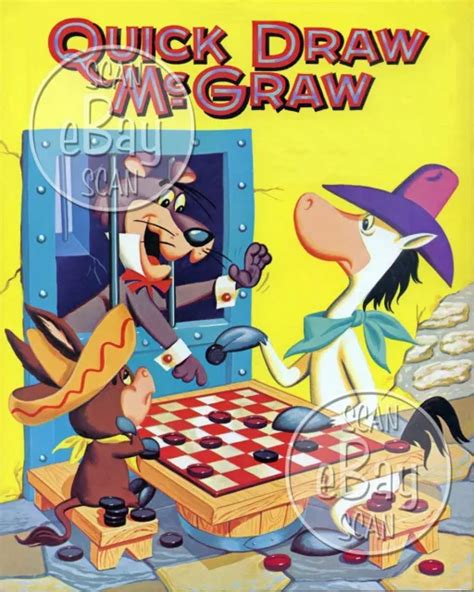 Rare Quick Draw Mcgraw Cartoon Color Tv Photo Hanna Barbera Studios