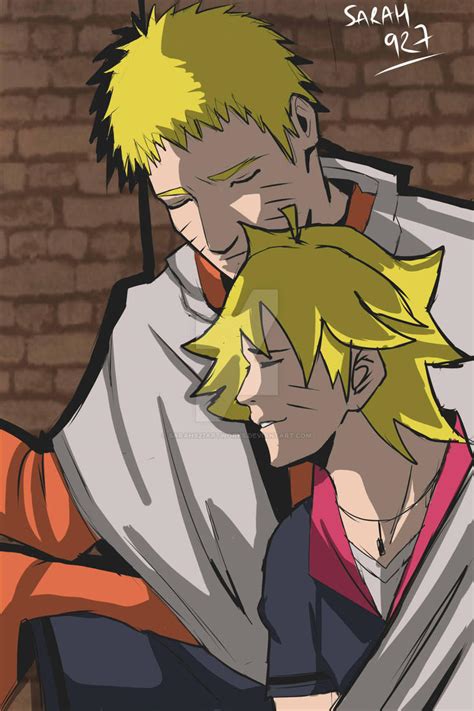 Naruto And Boruto Father And Son By Sarah927artworks On Deviantart