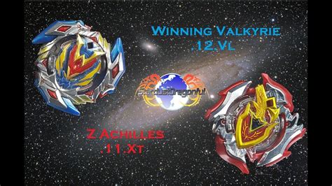 BeyBattle Winning Valkyrie Valtryek VS Z Achilles Beyblade Burst