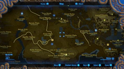 Interactive Legend Of Zelda Breath Of The Wild Map Plmreward