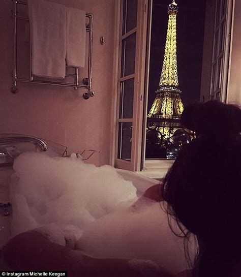 Michelle Keegan Shares Racy Bubble Bath Photo In Paris Daily Mail Online