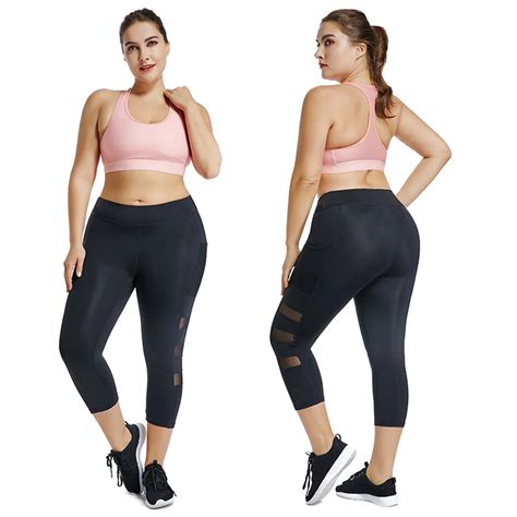 Joyshaper Plus Size Well Fitting Women Capri Workout Leggings With