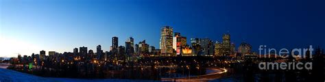 Edmonton Skyline Panorama 2 Photograph By Terry Elniski