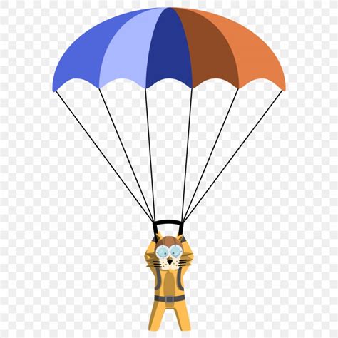 Parachute Landing Fall Parachuting Animation Clip Art Png 1024x1024px